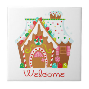 Gingerbread Welcome Tile