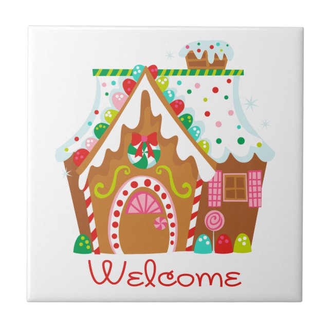 Gingerbread Welcome Tile (Front)