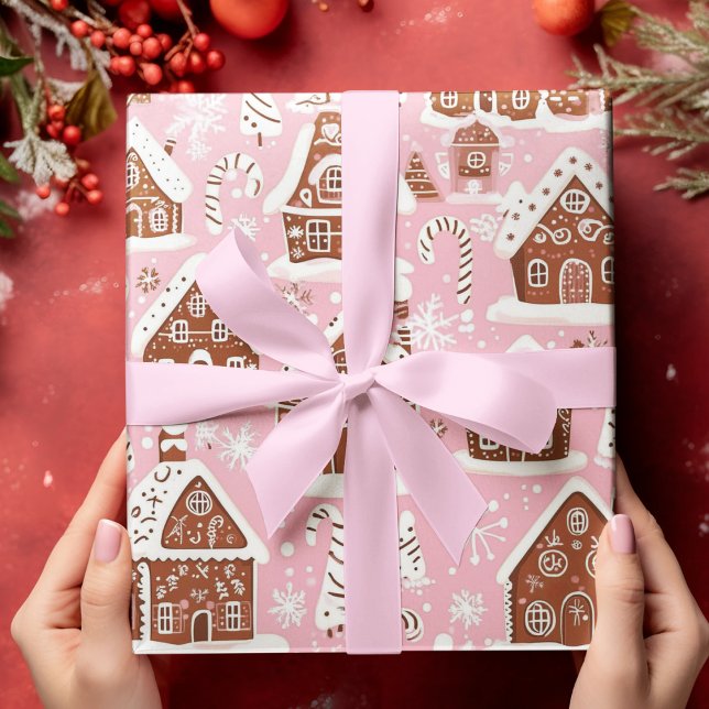 Gingerbread Winter Wonderland Wrapping Paper Sheet (Creator Uploaded)