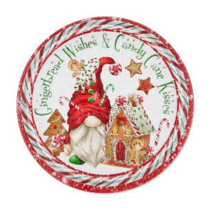 Gingerbread Wishes & Candy Cane Kisses Cutting Board