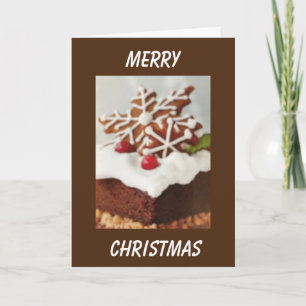 **GINGERBREAD WISHES FOR CHRISTMAS SEASON** CARD