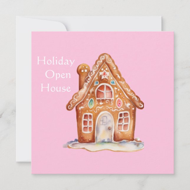 Gingerbread Wishes Invitation (Front)