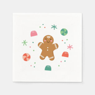 Gingerbread wishes napkins