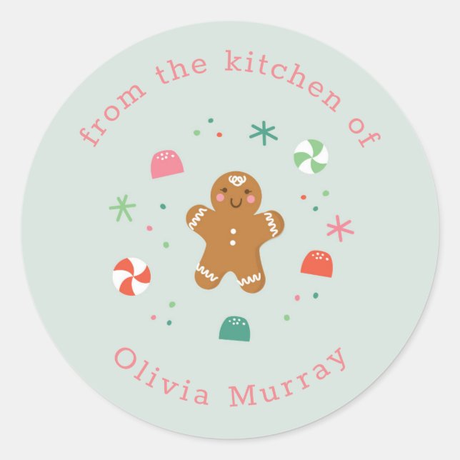Gingerbread wishes sticker (Front)