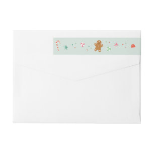 Gingerbread wishes wrap label