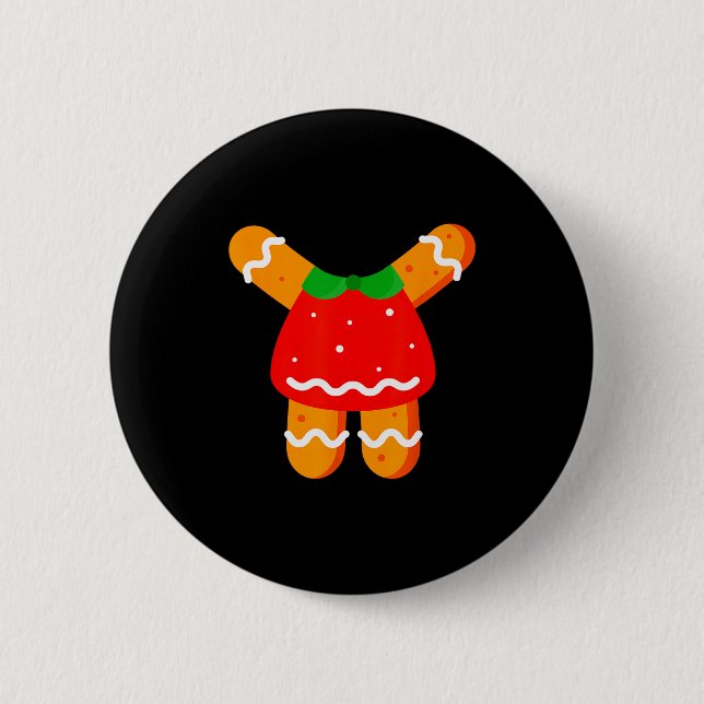 Gingerbread Women Girls Body Costume Halloween Or  6 Cm Round Badge (Front)
