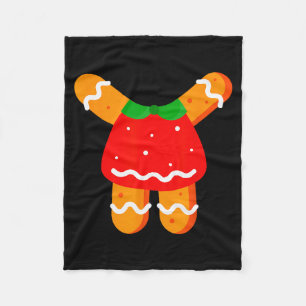 Gingerbread Women Girls Body Costume Halloween Or  Fleece Blanket