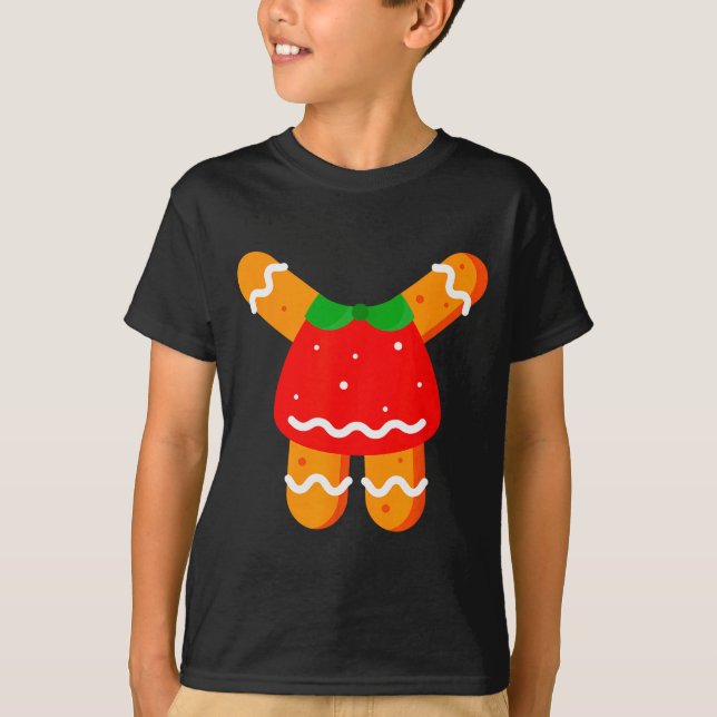 Gingerbread Women Girls Body Costume Halloween Or  T-Shirt (Front)