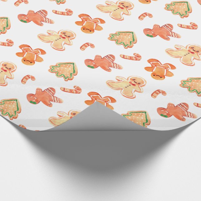 Gingerbread Wrapping Paper (Corner)