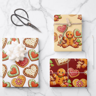 Gingerbread Wrapping Paper Sheet