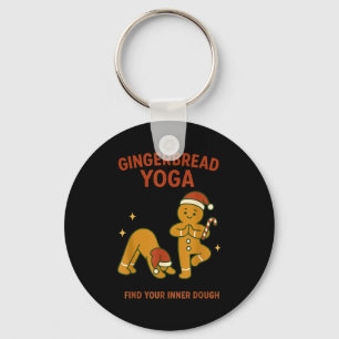 Gingerbread Yoga – Fun Holiday “find Your Inner Do Key Ring