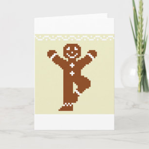 Gingerbread Yoga Tree Asana Holiday Card