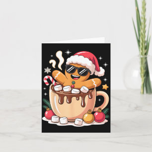 Gingerbreadman Christmas Cocoa Gingerbread Men Wom Card