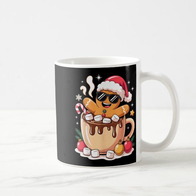 Gingerbreadman Christmas Cocoa Gingerbread Men Wom Coffee Mug (Right)