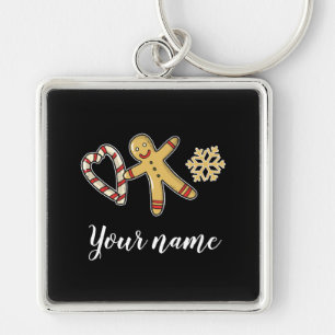 Gingerbreadman Love Key Ring