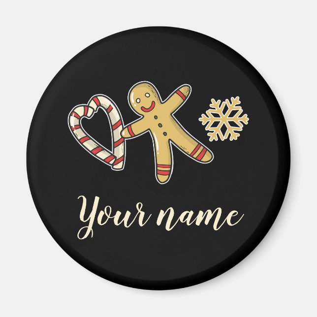Gingerbreadman Love Magnet (Front)