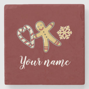 Gingerbreadman Love Stone Coaster