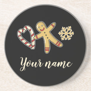 Gingerbreadman Love Throw Pillow Coaster