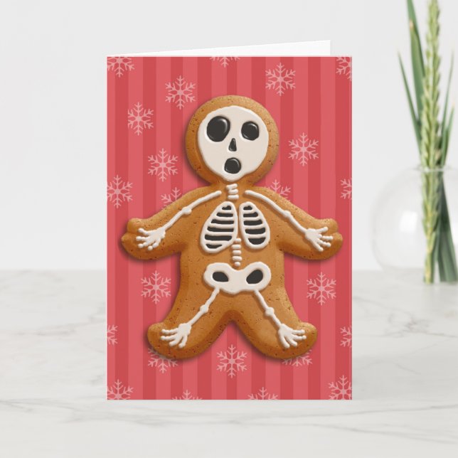 Gingerdead Man (blood) Holiday Card (Front)