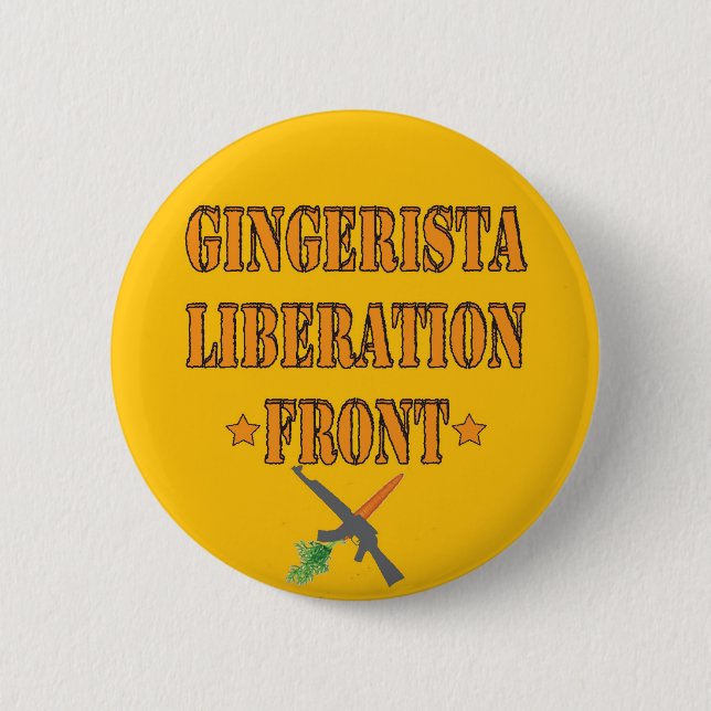 ¡Gingerista! 6 Cm Round Badge (Front)