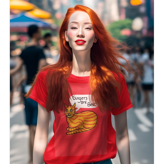 Gingers are best t-shirt ginger cat (Creator Uploaded)