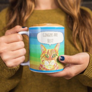 Gingers are the best tabby cat coffee mug