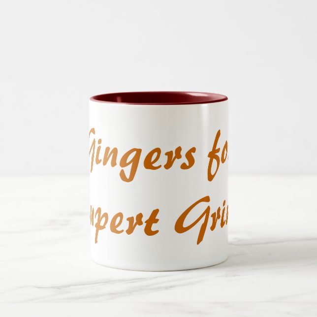 Gingers for Rupert Grint! Two-Tone Coffee Mug (Center)