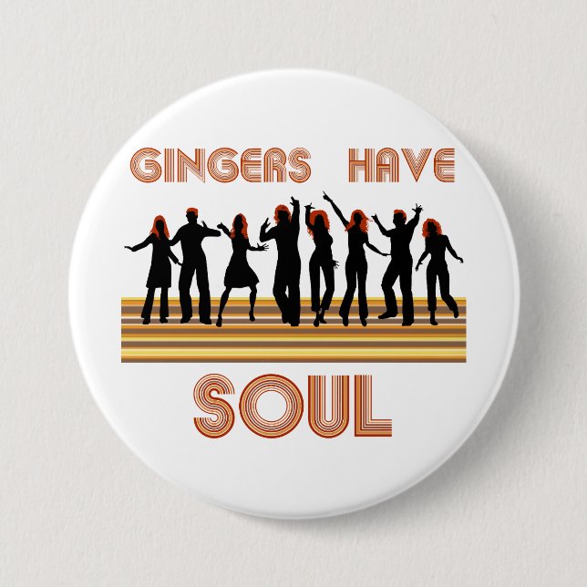Gingers have Souls Train 7.5 Cm Round Badge (Front)