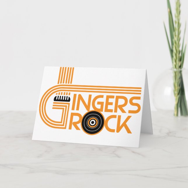 Gingers Rock Card (Front)