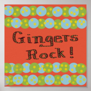 "Gingers Rock!" Poster