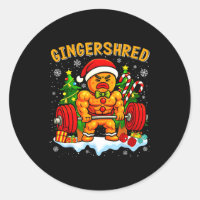 Gingershred Funny Gingerbread Man Gym Bodybuilding