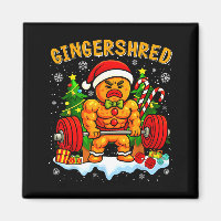 Gingershred Funny Gingerbread Man Gym Bodybuilding