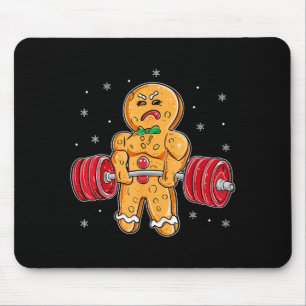 Gingershred Funny Gingerbread Man Gym Bodybuilding Mouse Mat