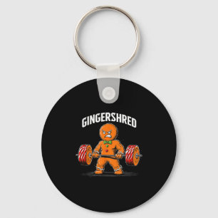Gingershred Gingerbread Christmas Workout Gym Ging Key Ring