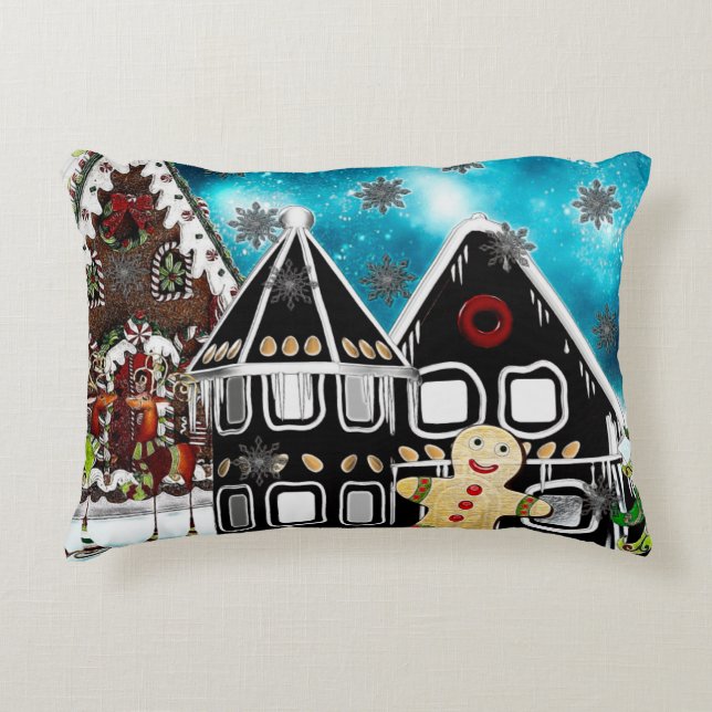 GingerVille Christmas Folk Art MIX Decorative Cushion (Front)