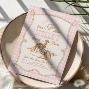 Gingham Ain't My First Rodeo Invitation