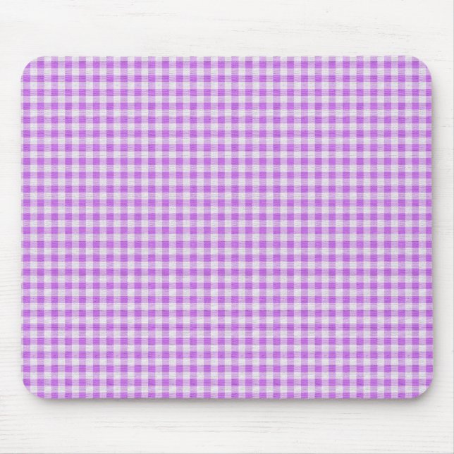 Gingham Background Mouse Mat (Front)