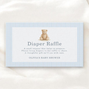 Gingham Bearly Wait Teddy Bear Books For Baby Enclosure Card