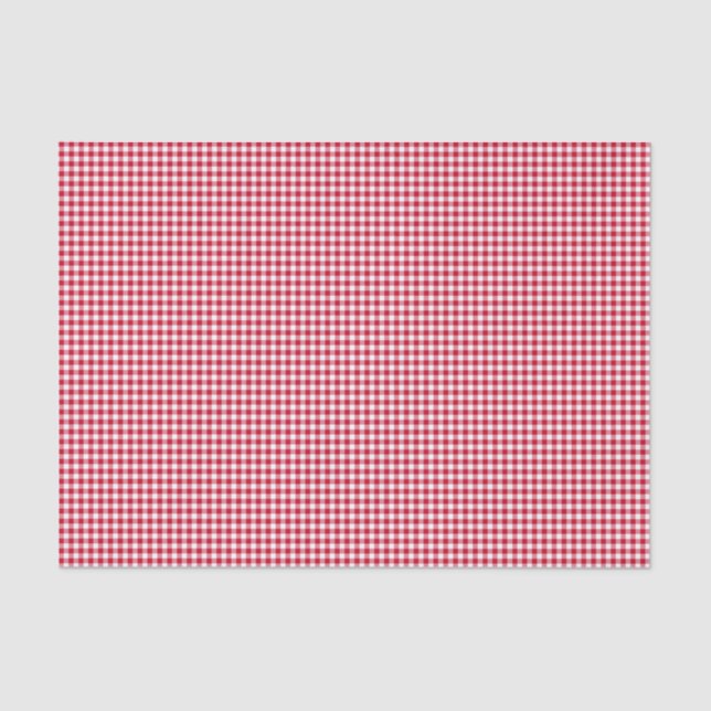 Gingham-Berry-Red-Tissue Wrapping Paper (Front)