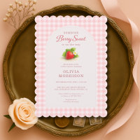 Gingham Berry Sweet Strawberry Baby Shower