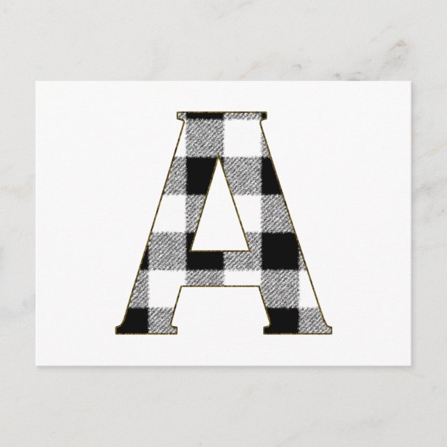 Gingham Check A Postcard (Front)