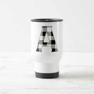 Gingham Check A Travel Mug