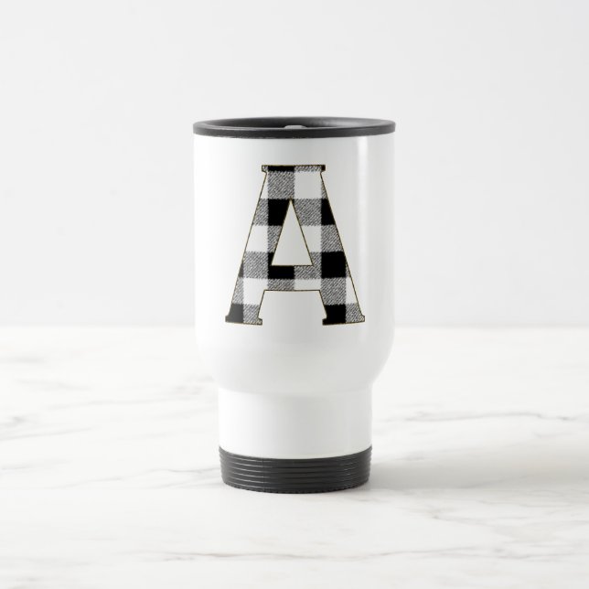 Gingham Check A Travel Mug (Center)
