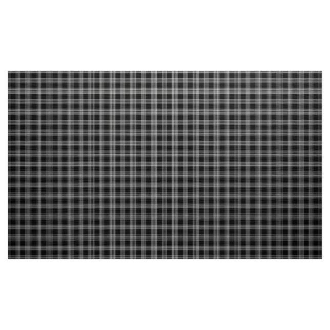 Gingham Check Black and White Fabric (Yard)