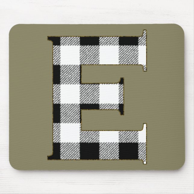 Gingham Check E Mouse Mat (Front)