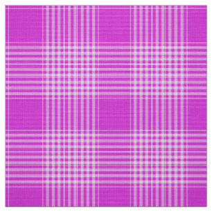 Gingham Check Light Purple and White Fabric
