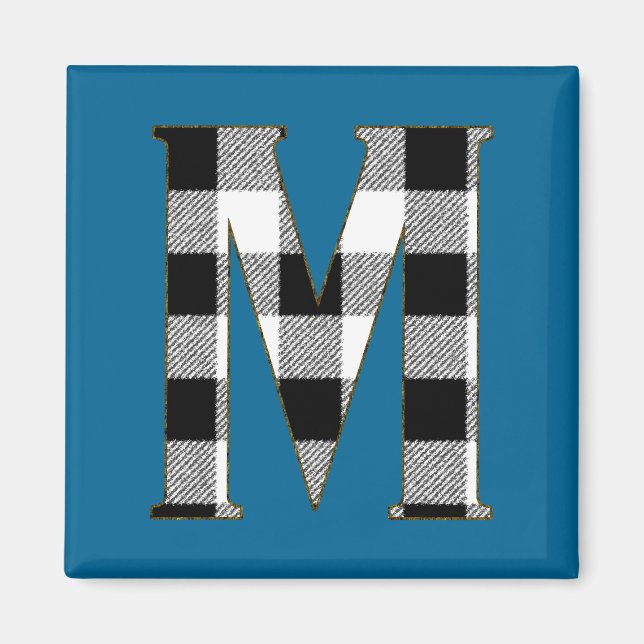 Gingham Check M Magnet (Front)