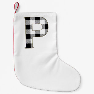 Gingham Check P Small Christmas Stocking