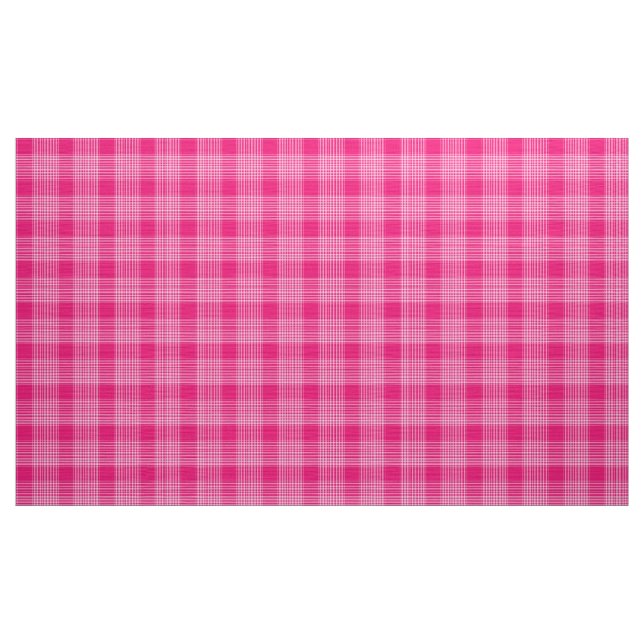 Gingham Check Pink and White Fabric (Yard)