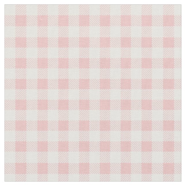 Gingham Check Print Fabric (Close Up)